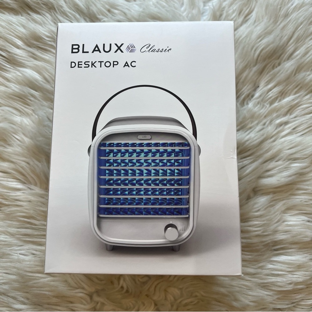 Blaux Classic Desktop AC Portable Cooling Fan With Mood Light Personal AC NEW